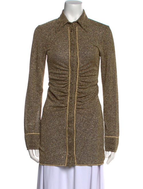 Oséree Long Sleeve Button-Up Top