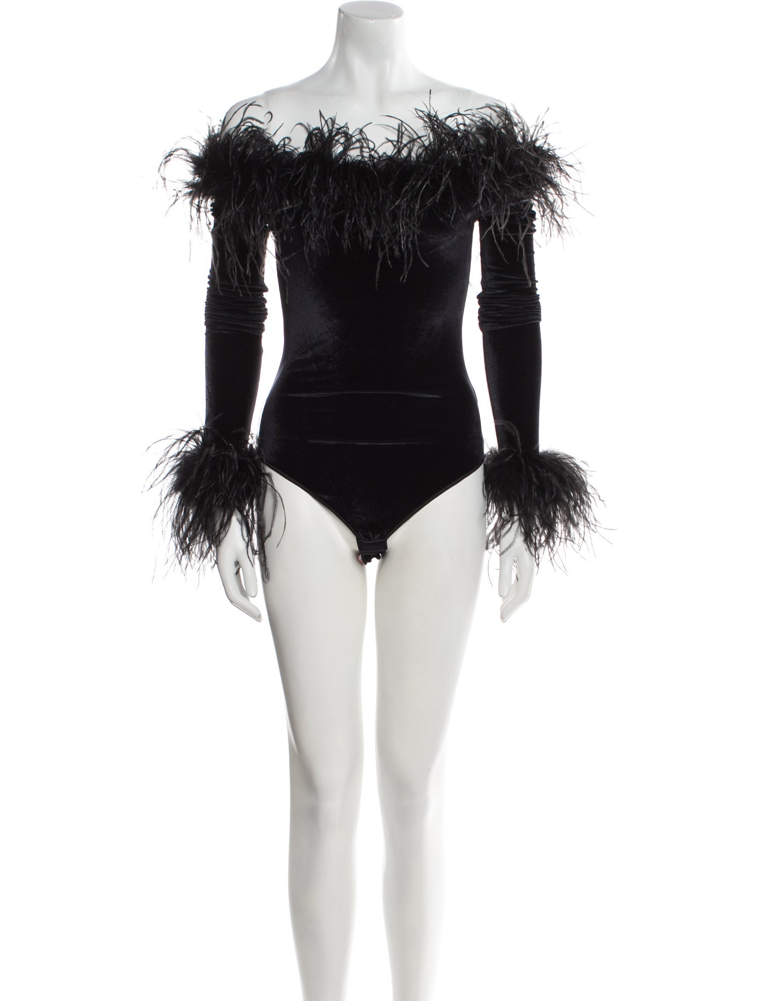 Oséree Off-The-Shoulder Long Sleeve Bodysuit w/ Tags