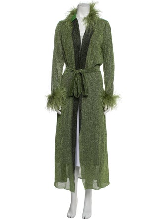 Oséree Tweed Pattern Coat