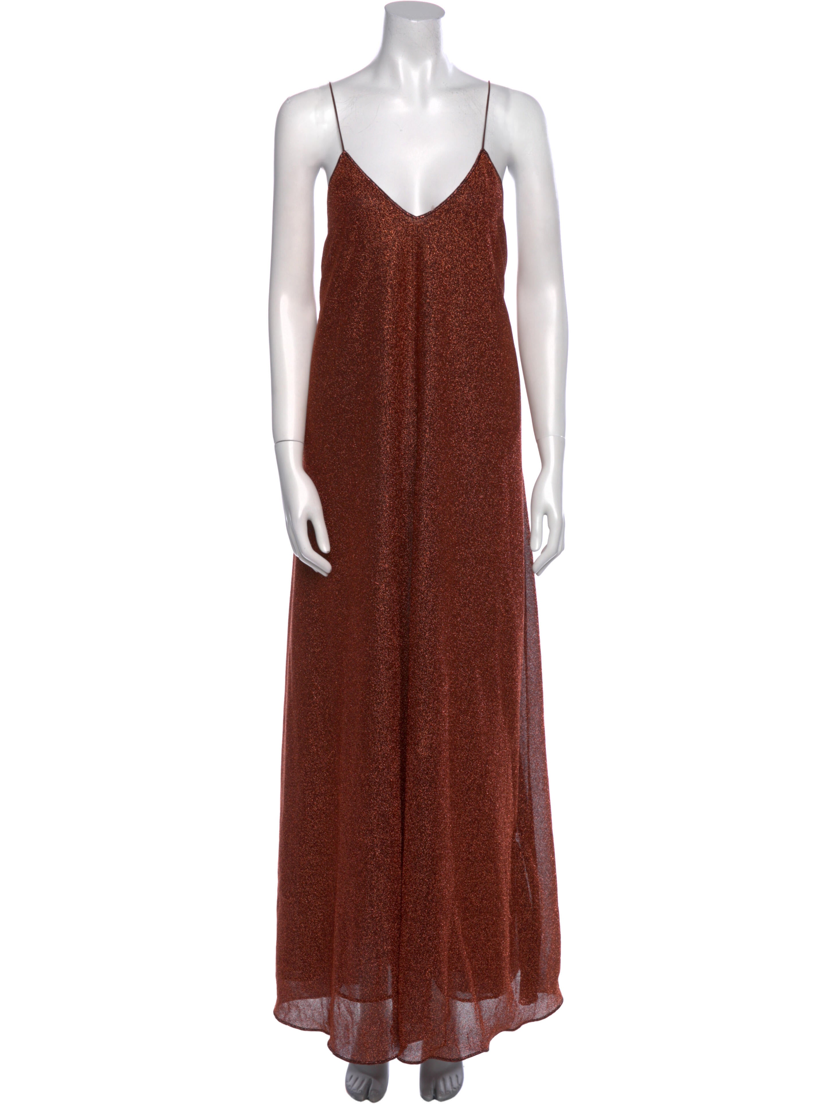 Oséree V-Neck Long Dress