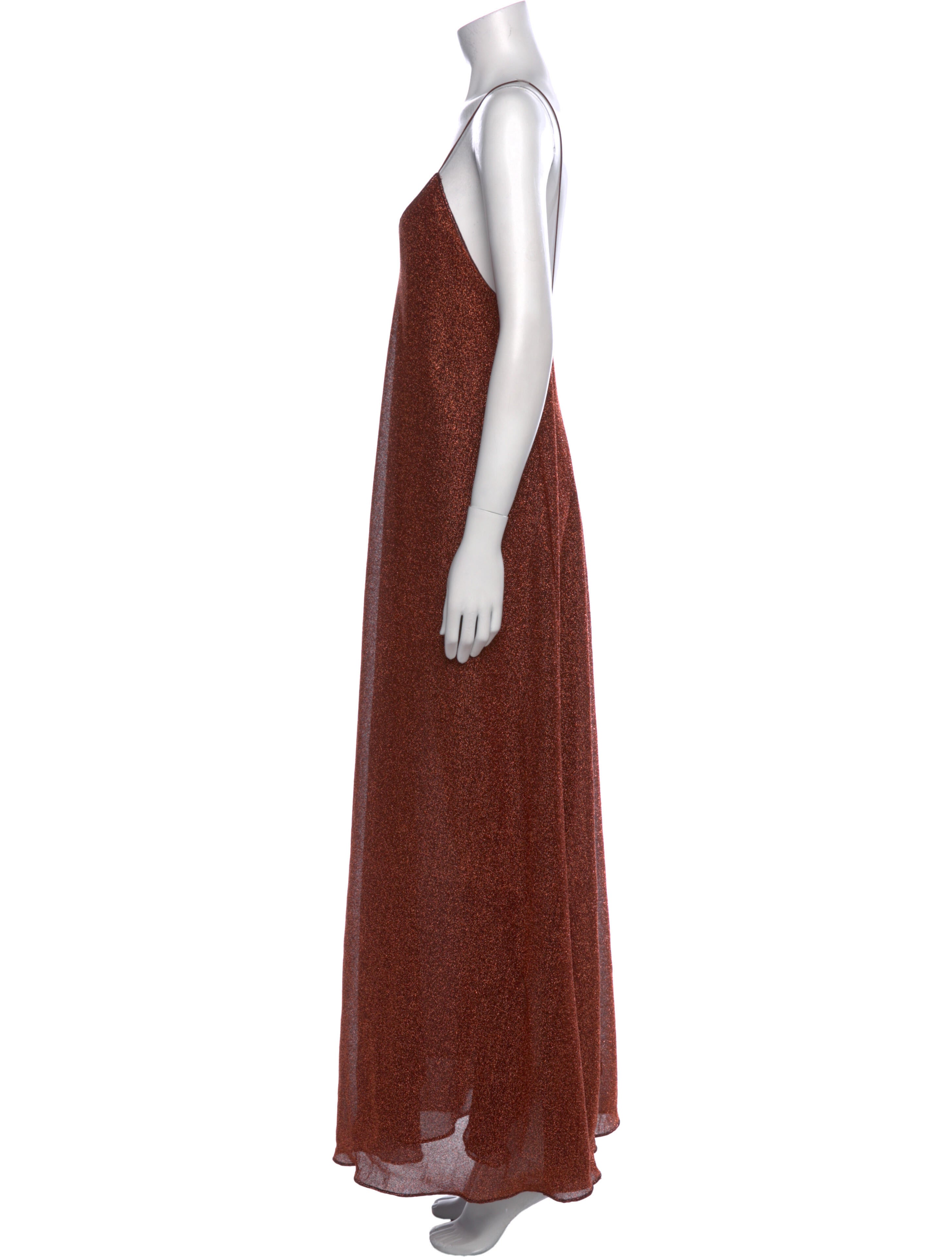 Oséree V-Neck Long Dress