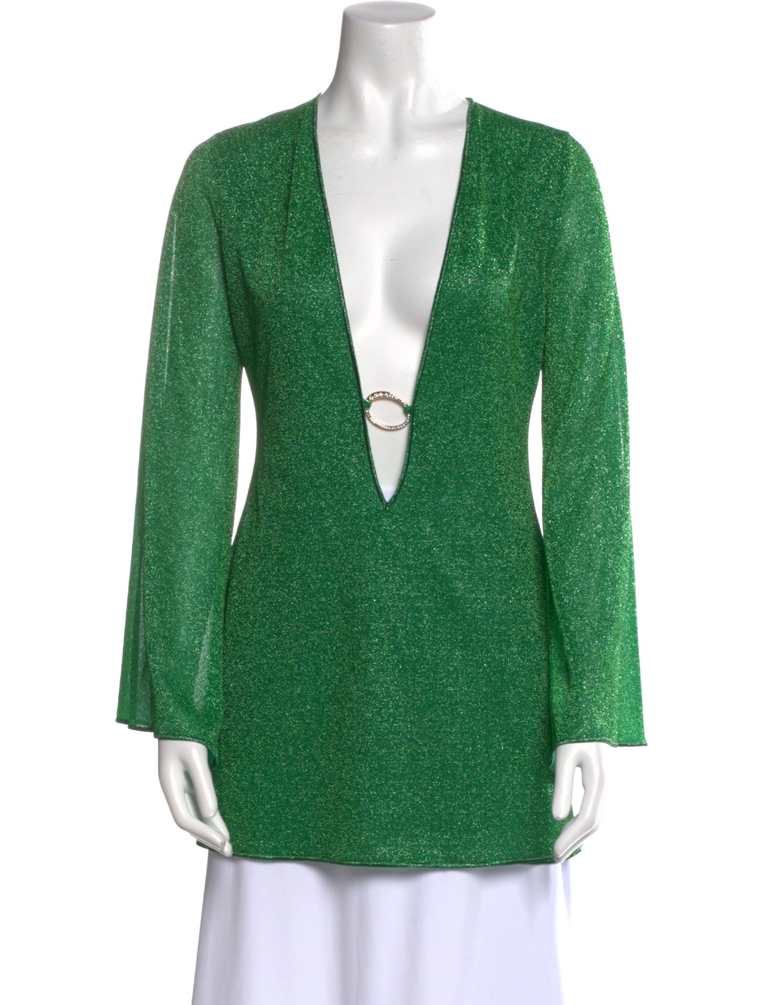 Oséree Printed V-Neck Tunic w/ Tags