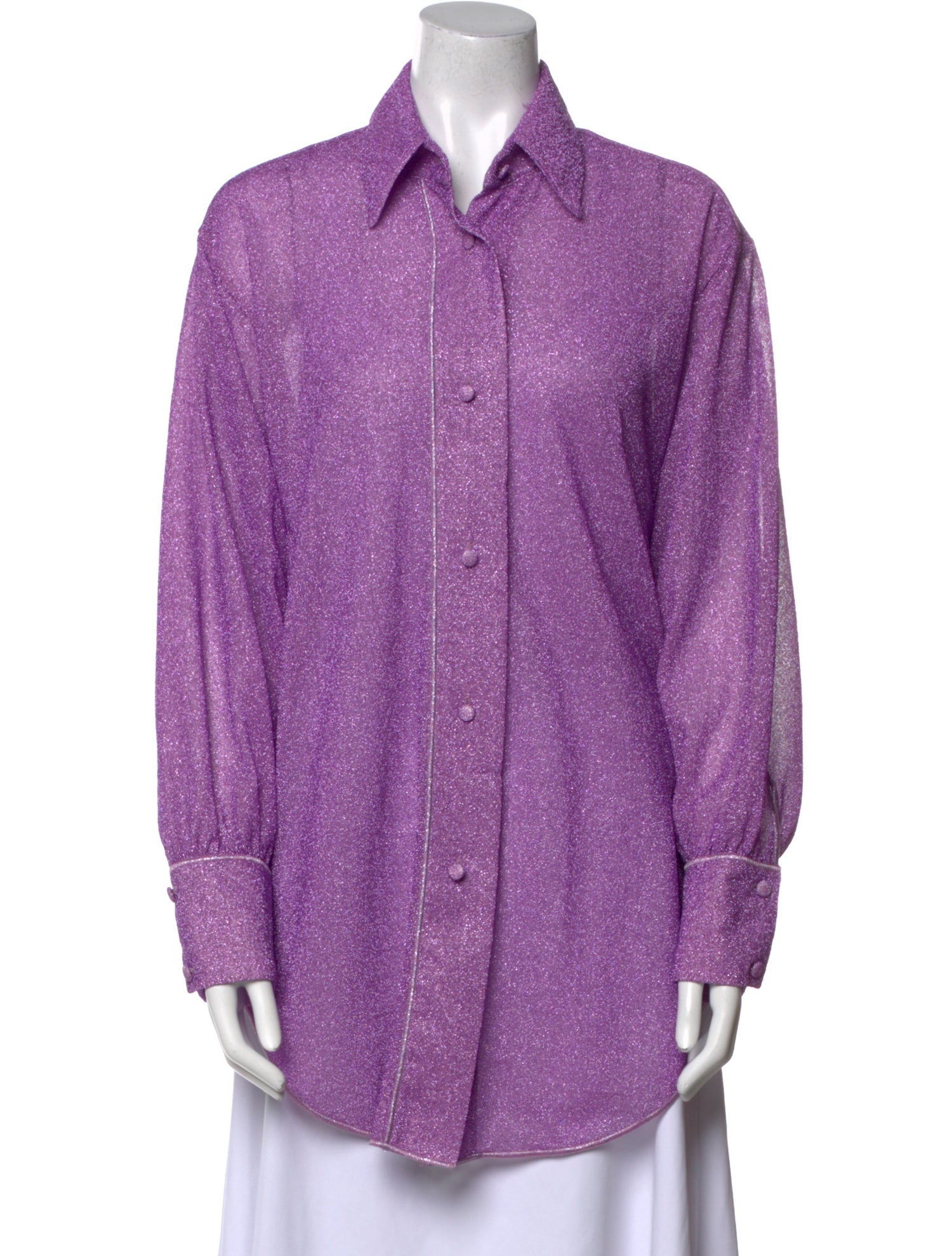 Oséree Long Sleeve Button-Up Top