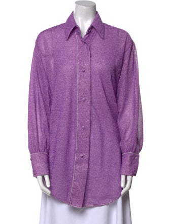 Oséree Long Sleeve Button-Up Top