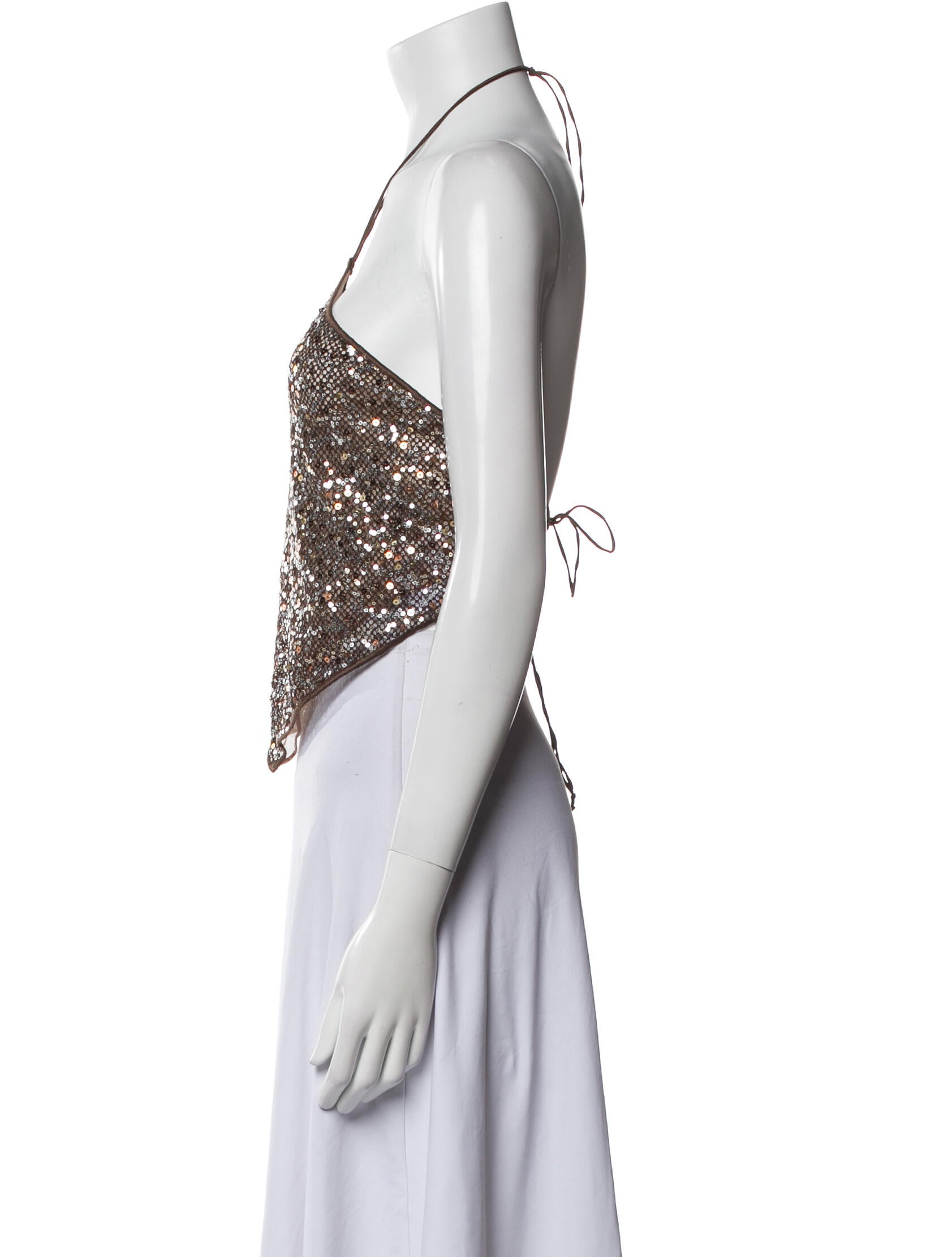 Oséree Halterneck Sleeveless Crop Top w/ Tags