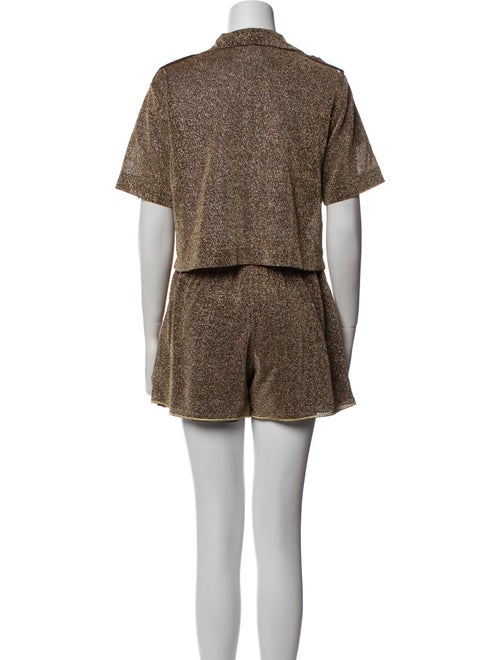 Oséree Tweed Pattern Short Set