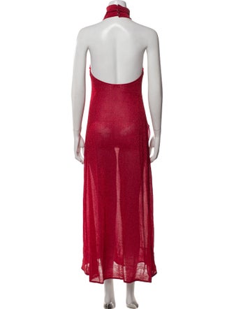 Oséree Mock Neck Long Dress