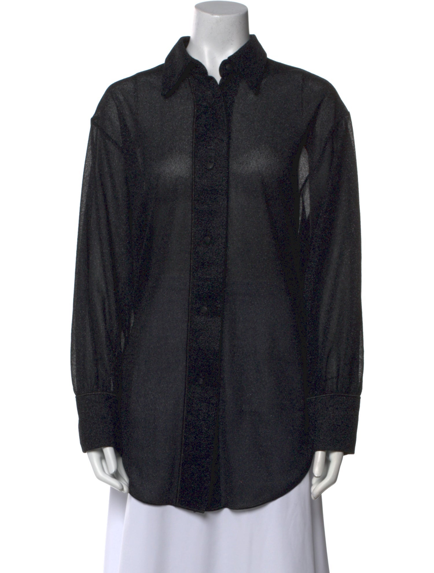 Oséree Long Sleeve Button-Up Top