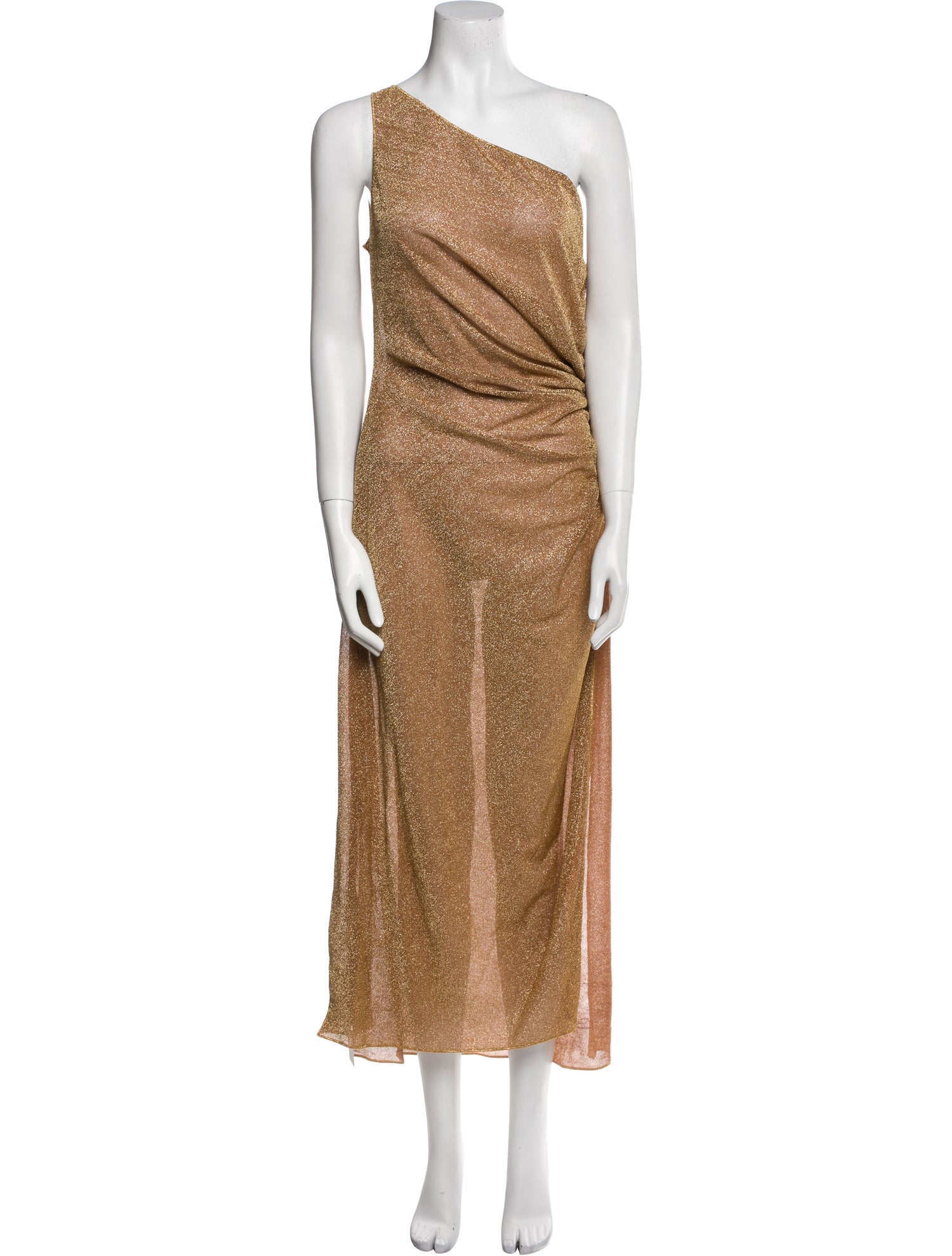 Oséree One-Shoulder Midi Length Dress