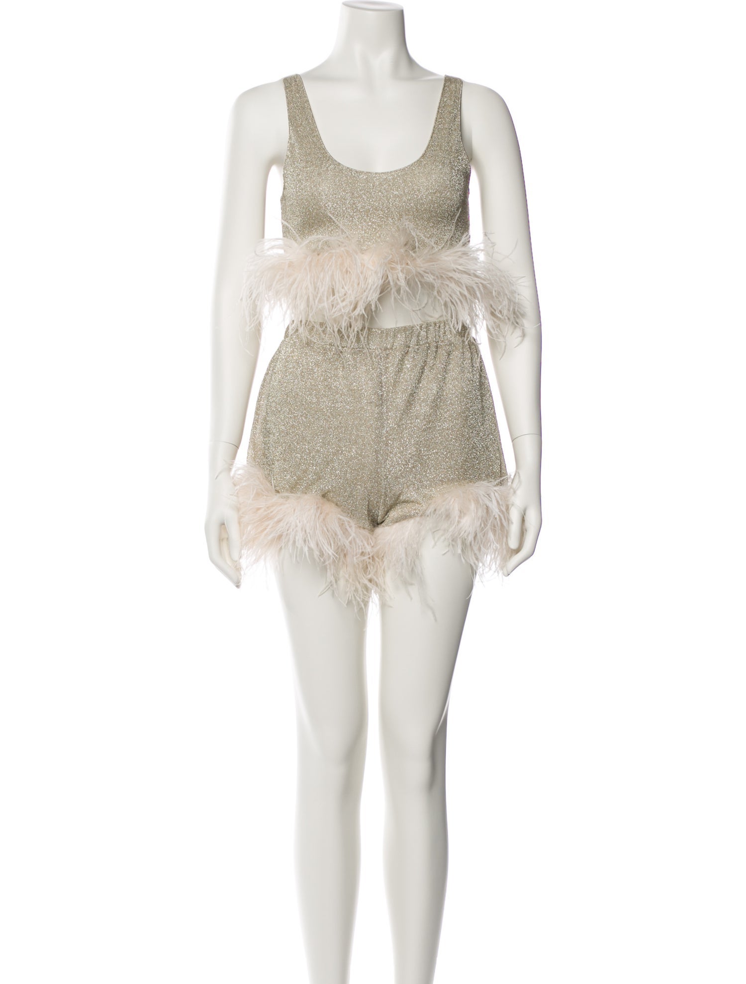 Oséree Glitter Accents Short Set w/ Tags