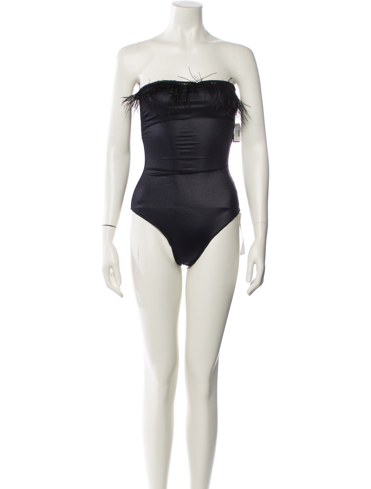Oséree Feather Trim One-Piece