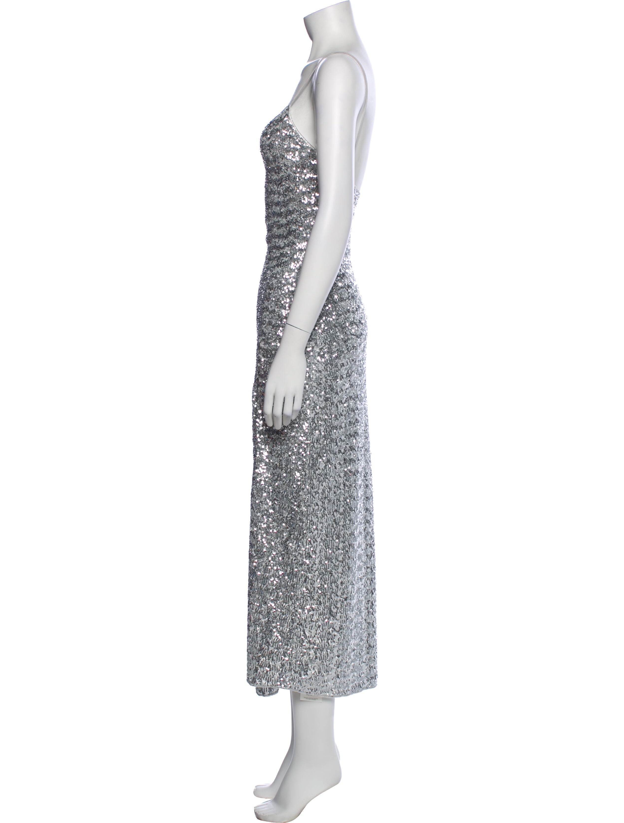 Oséree V-Neck Midi Length Dress