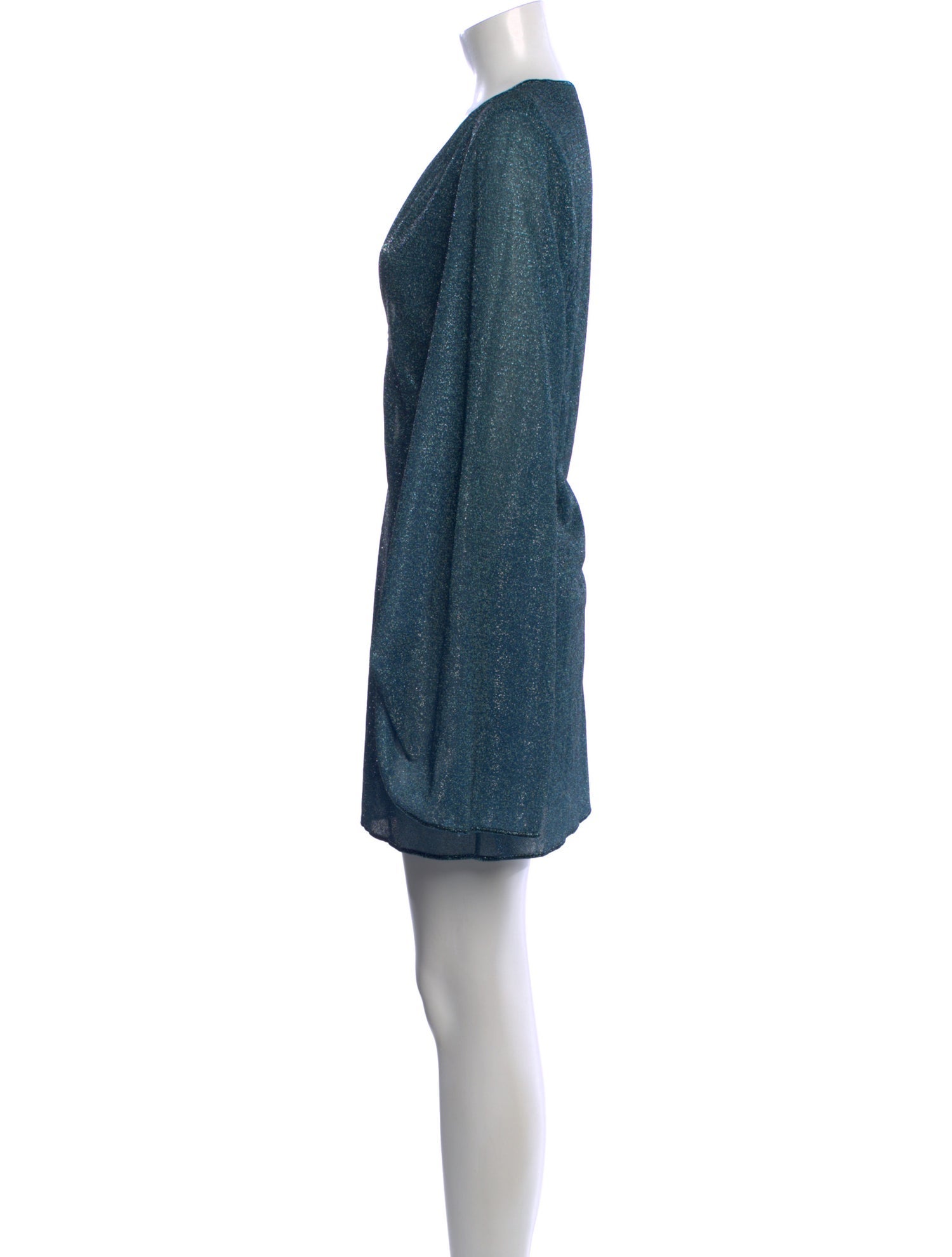 Oséree Plunge Neckline Mini Dress