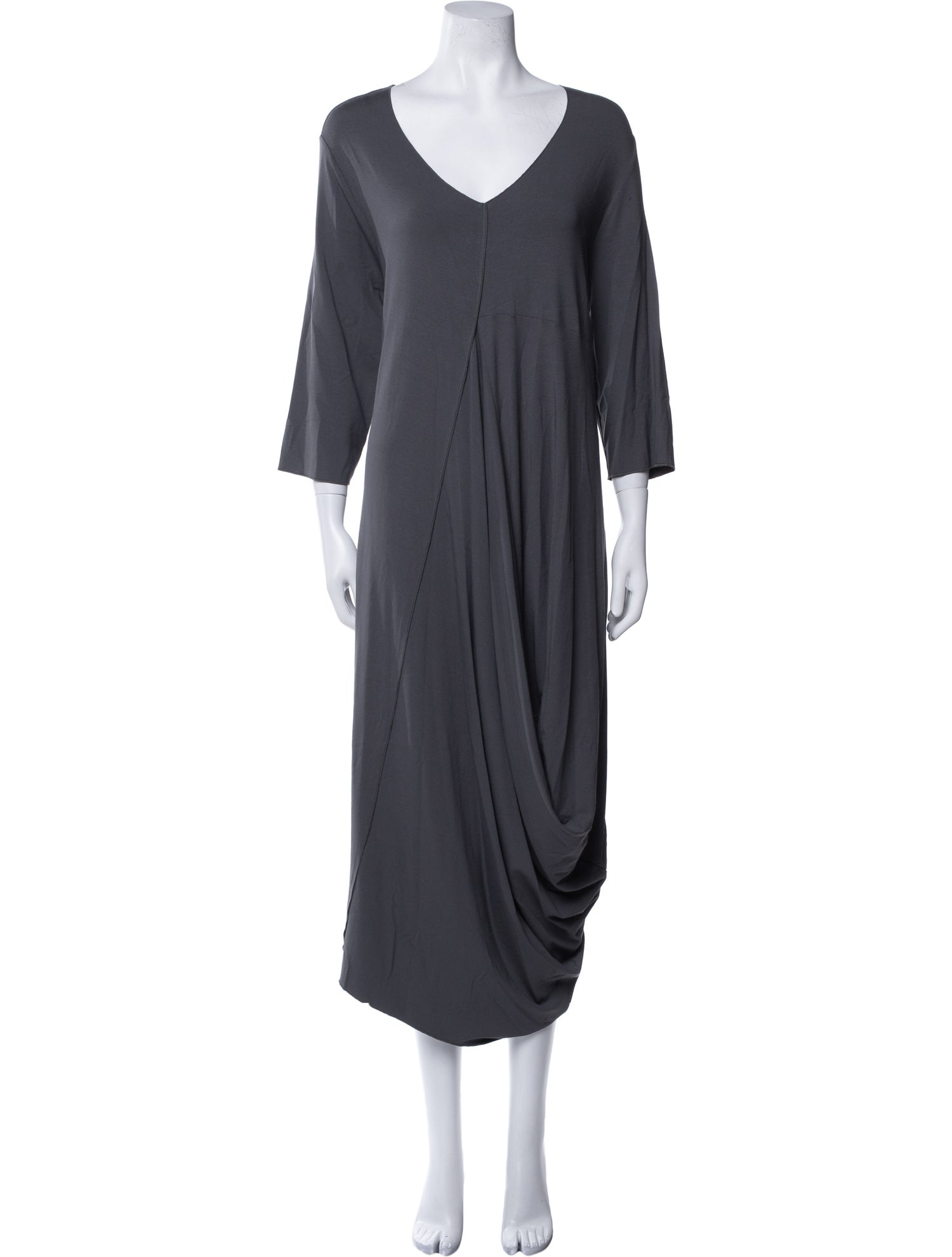 Oska V-Neck Midi Length Dress