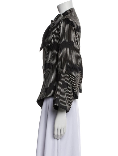 Oska Silk Houndstooth Print Evening Jacket