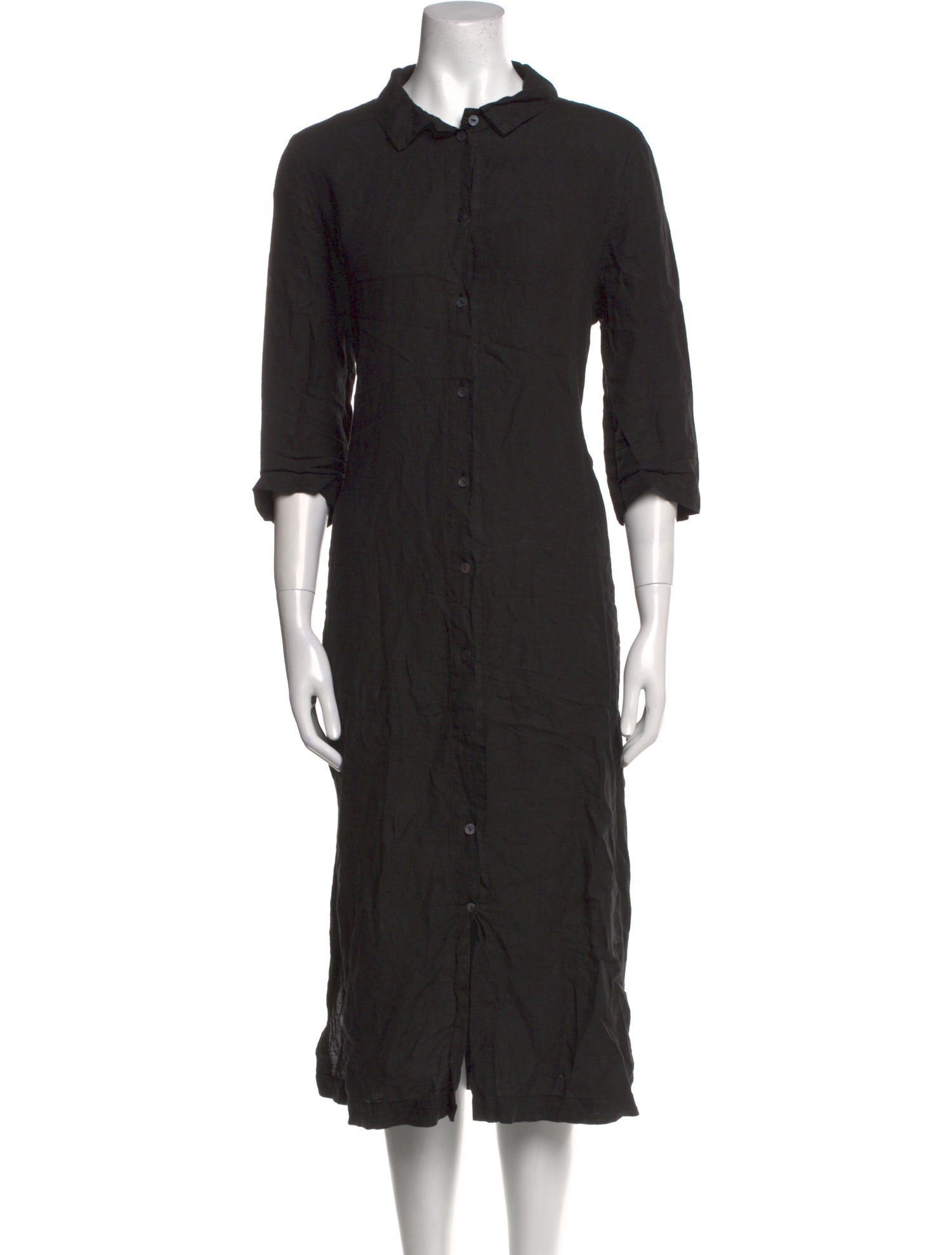 Oska Linen Midi Length Dress