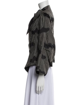 Oska Silk Houndstooth Print Evening Jacket