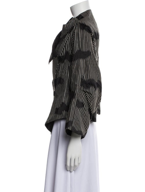 Oska Silk Houndstooth Print Evening Jacket