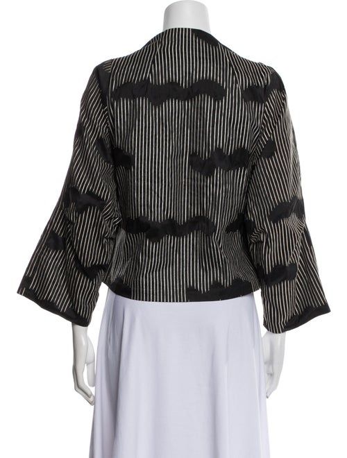 Oska Silk Houndstooth Print Evening Jacket