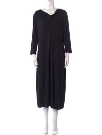 Oska Cowl Neck Long Dress
