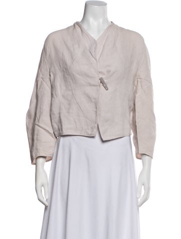 Pre-owned Oska Linen Jacket In Purple