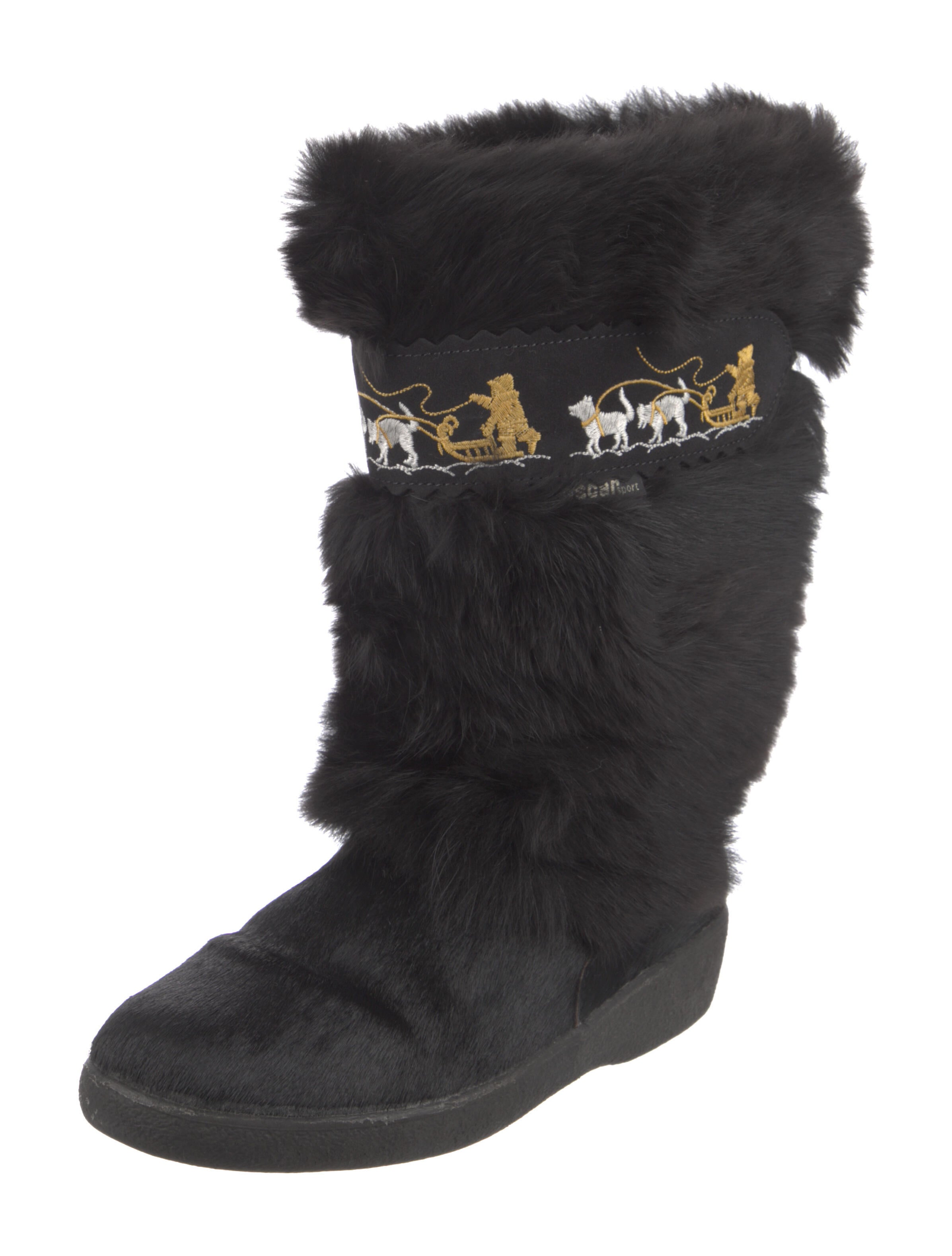 Oscar Sport Suede Fur Trim Boots