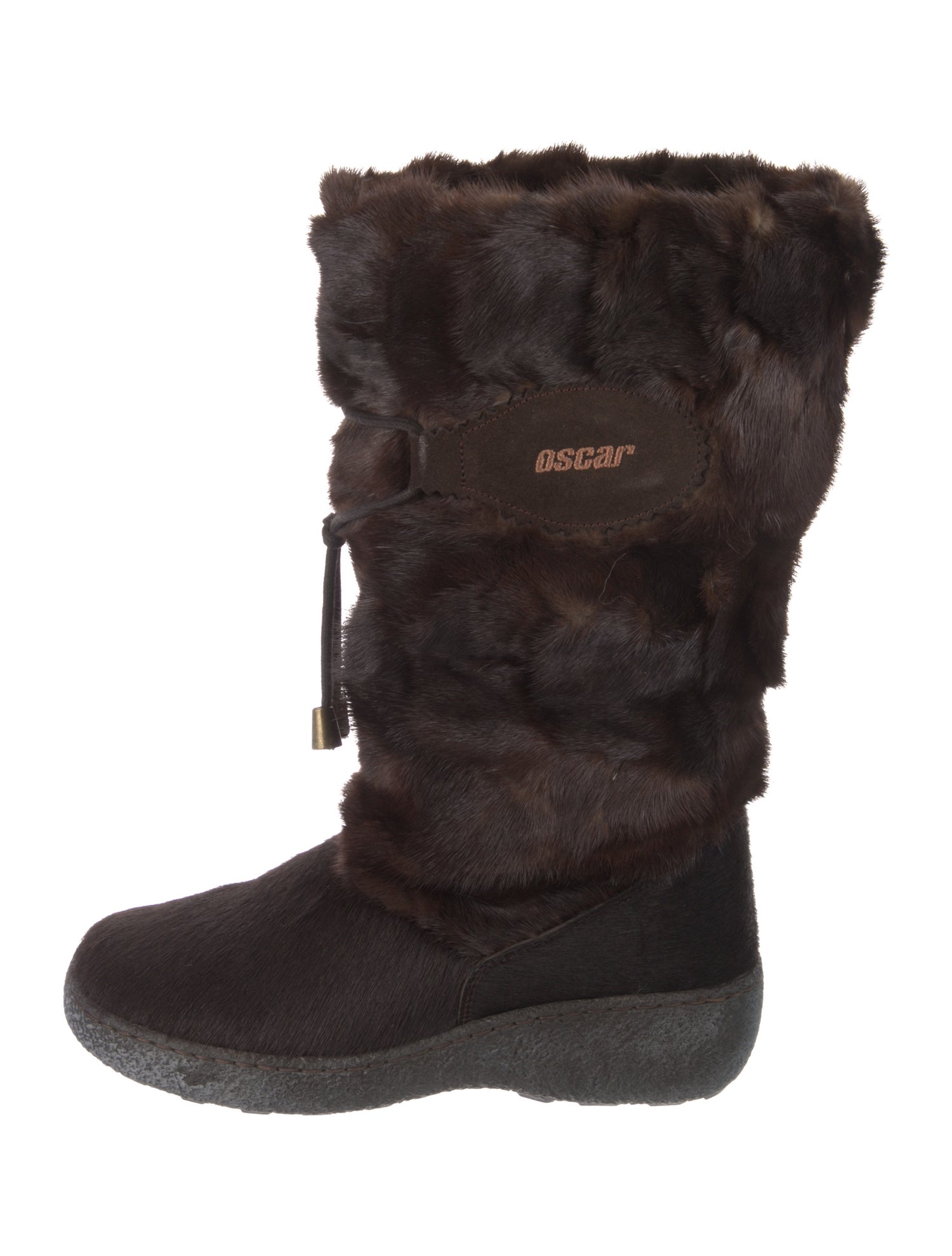 Oscar Sport Fur Lace-Up Boots