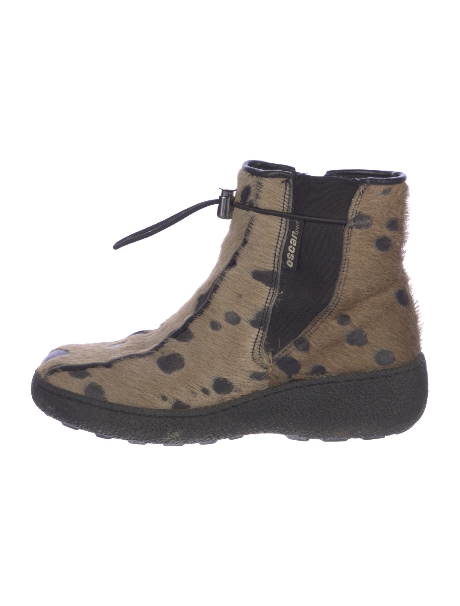 Oscar Sport Ponyhair Animal Print Chelsea Boots