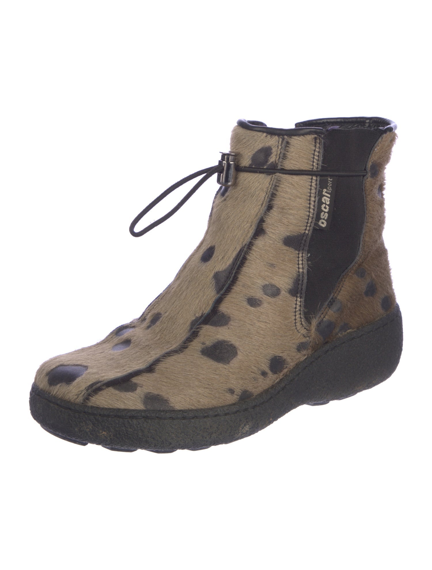Oscar Sport Ponyhair Animal Print Chelsea Boots