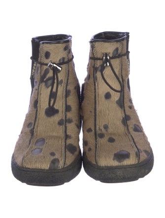 Oscar Sport Ponyhair Animal Print Chelsea Boots