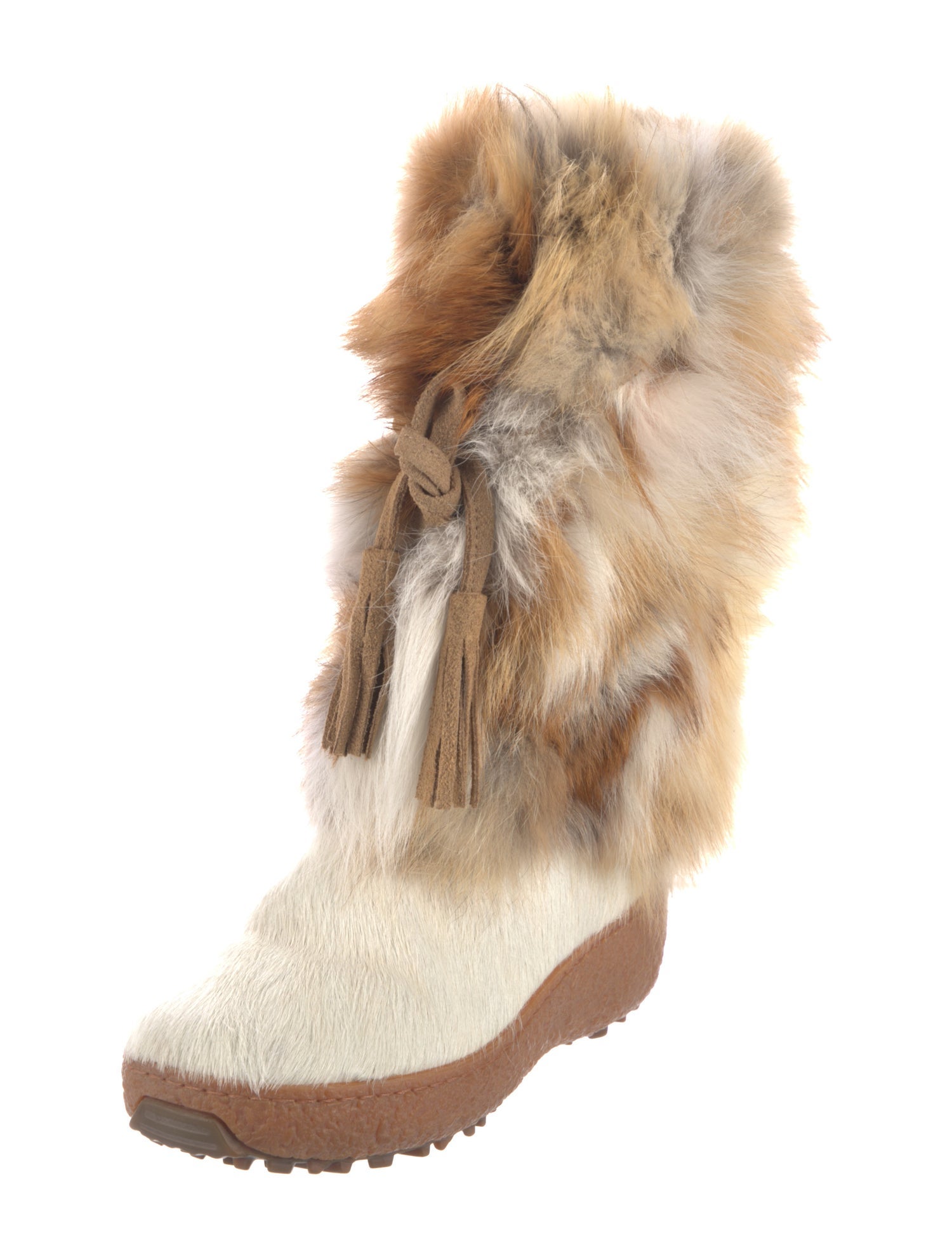 Oscar Sport Fur Tassel Accents Boots