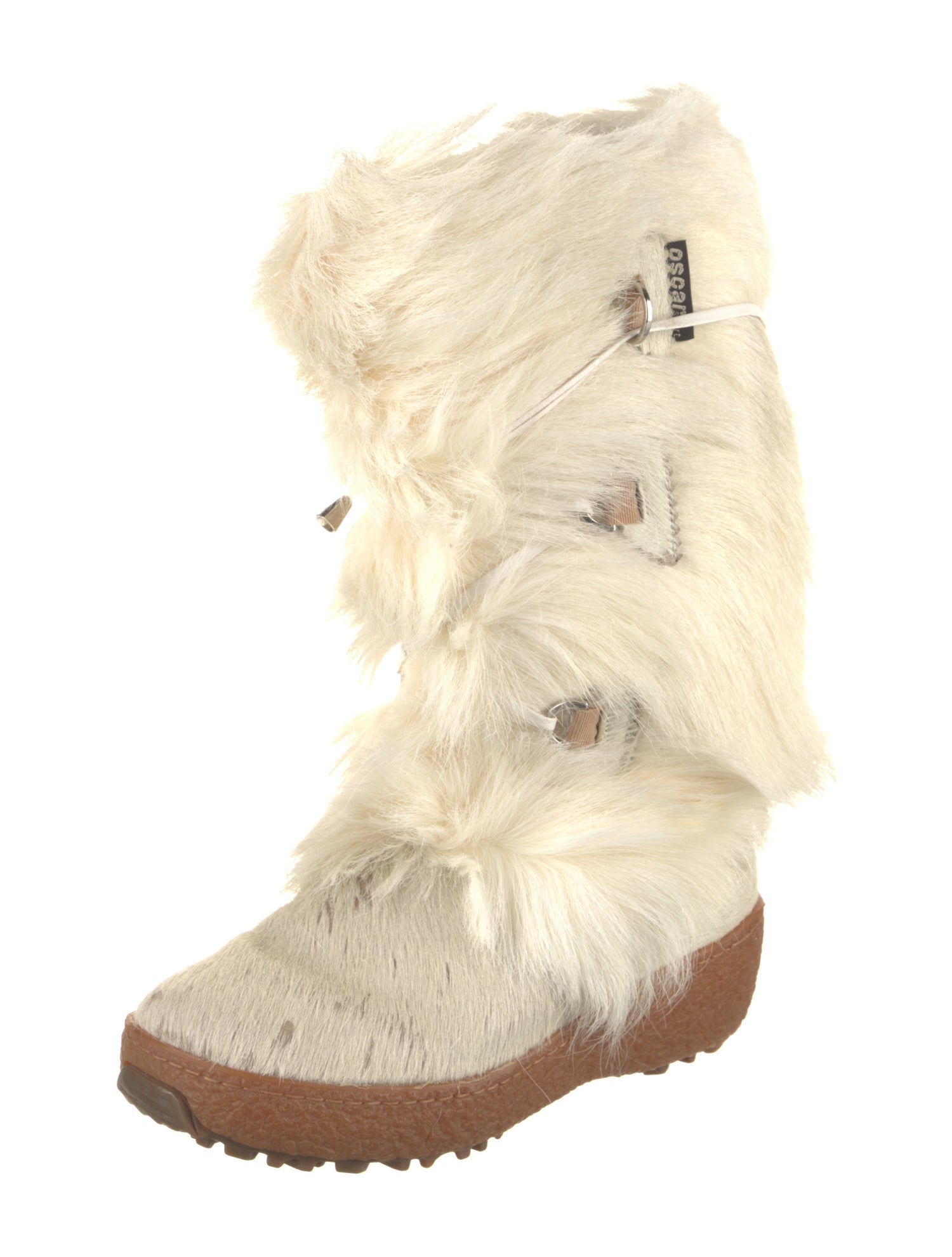 Oscar Sport Fur Lace-Up Boots