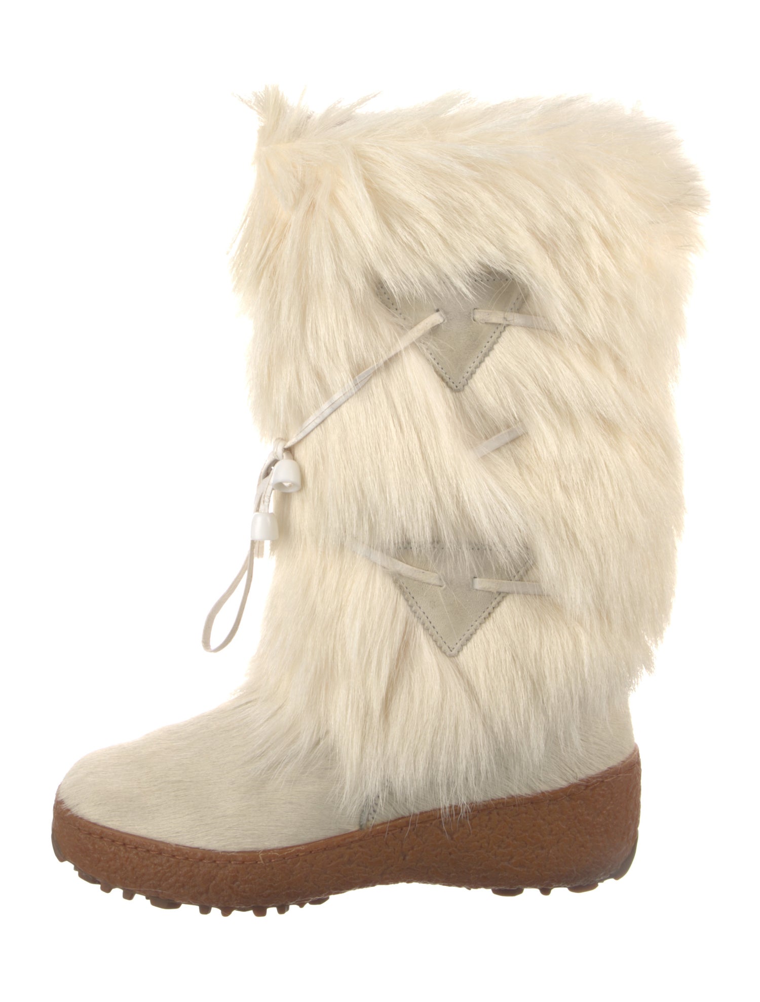 Oscar Sport Ponyhair Lace-Up Boots