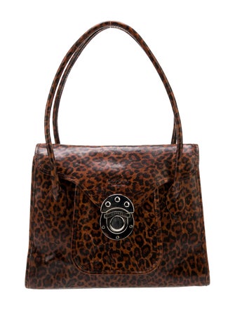 OSPREY Solid Leather Handle Bag