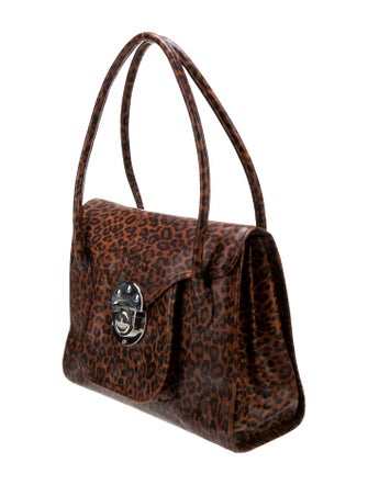 OSPREY Solid Leather Handle Bag