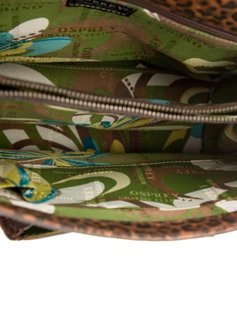 OSPREY Solid Leather Handle Bag