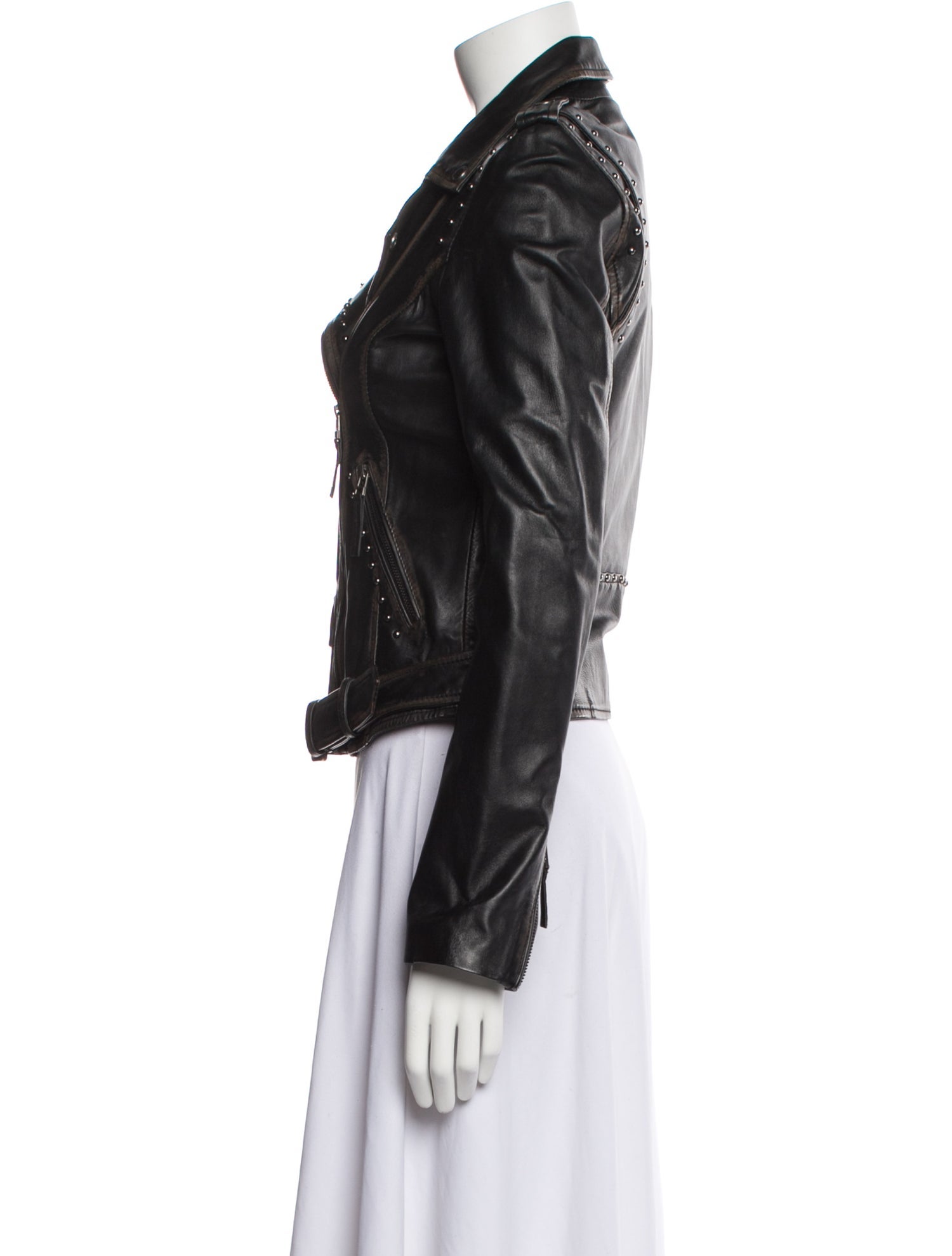 Bod & Christensen Leather Biker Jacket
