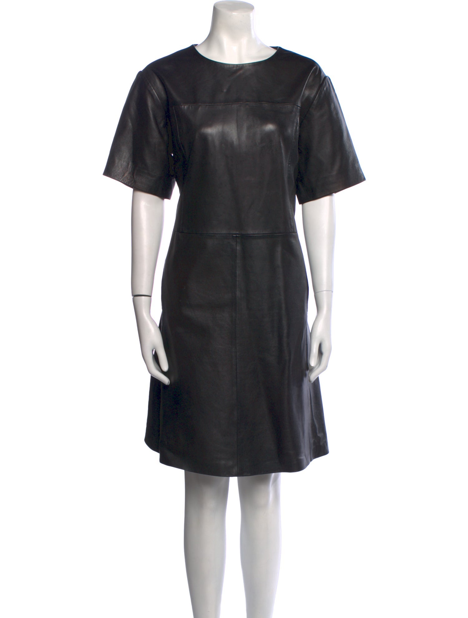 Bod & Christensen Leather Knee-Length Dress