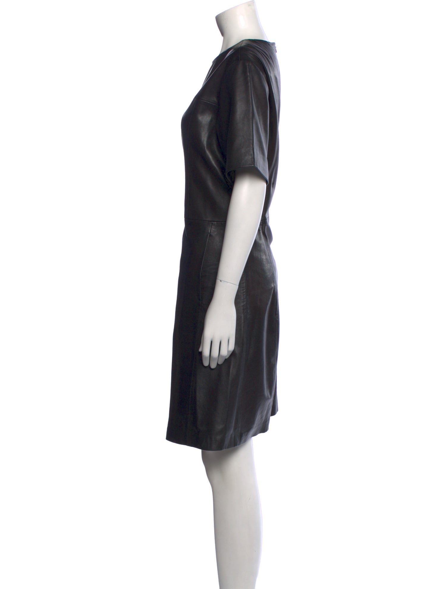 Bod & Christensen Leather Knee-Length Dress
