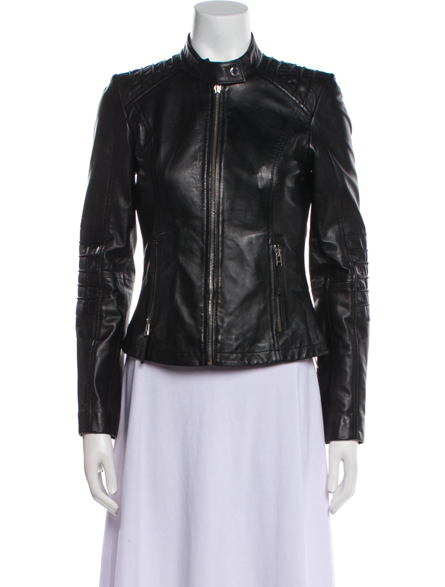 Bod & Christensen Leather Biker Jacket