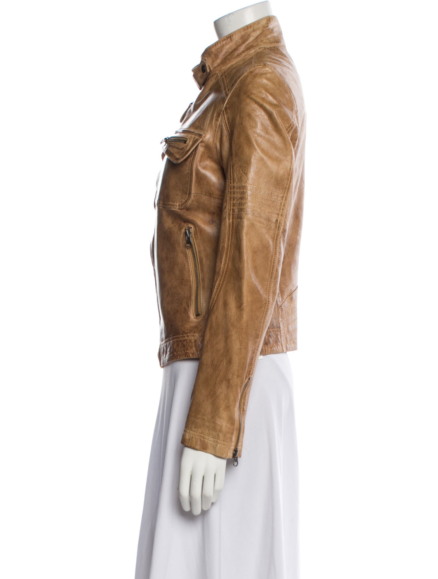 Bod & Christensen Leather Biker Jacket