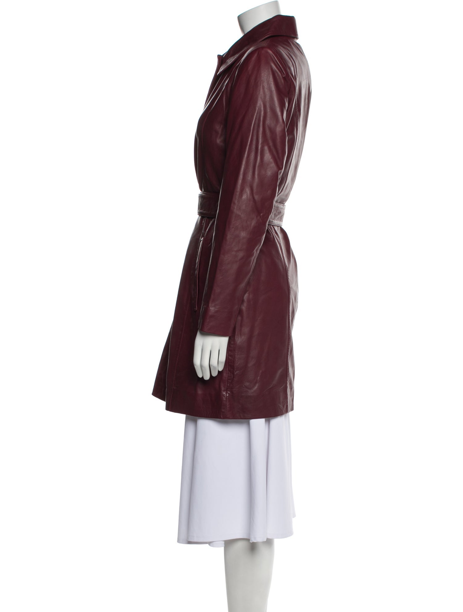 Bod & Christensen Leather Trench Coat