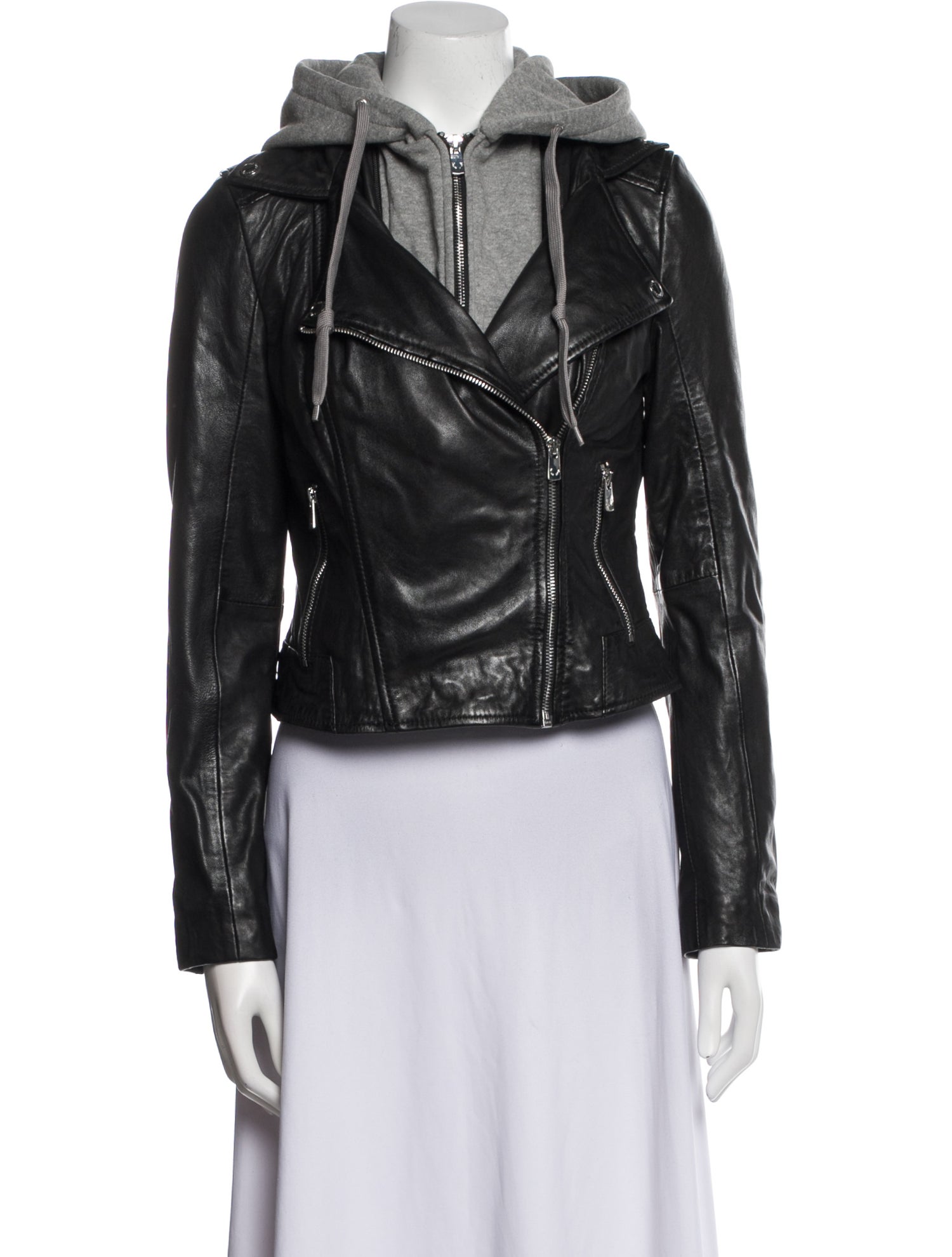 Bod & Christensen Leather Biker Jacket