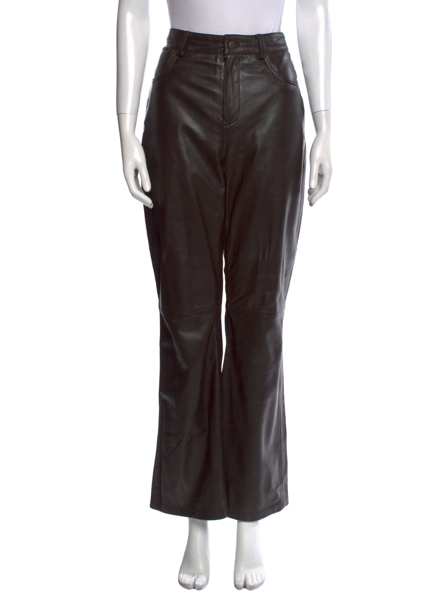 Bod & Christensen Leather Wide Leg Pants