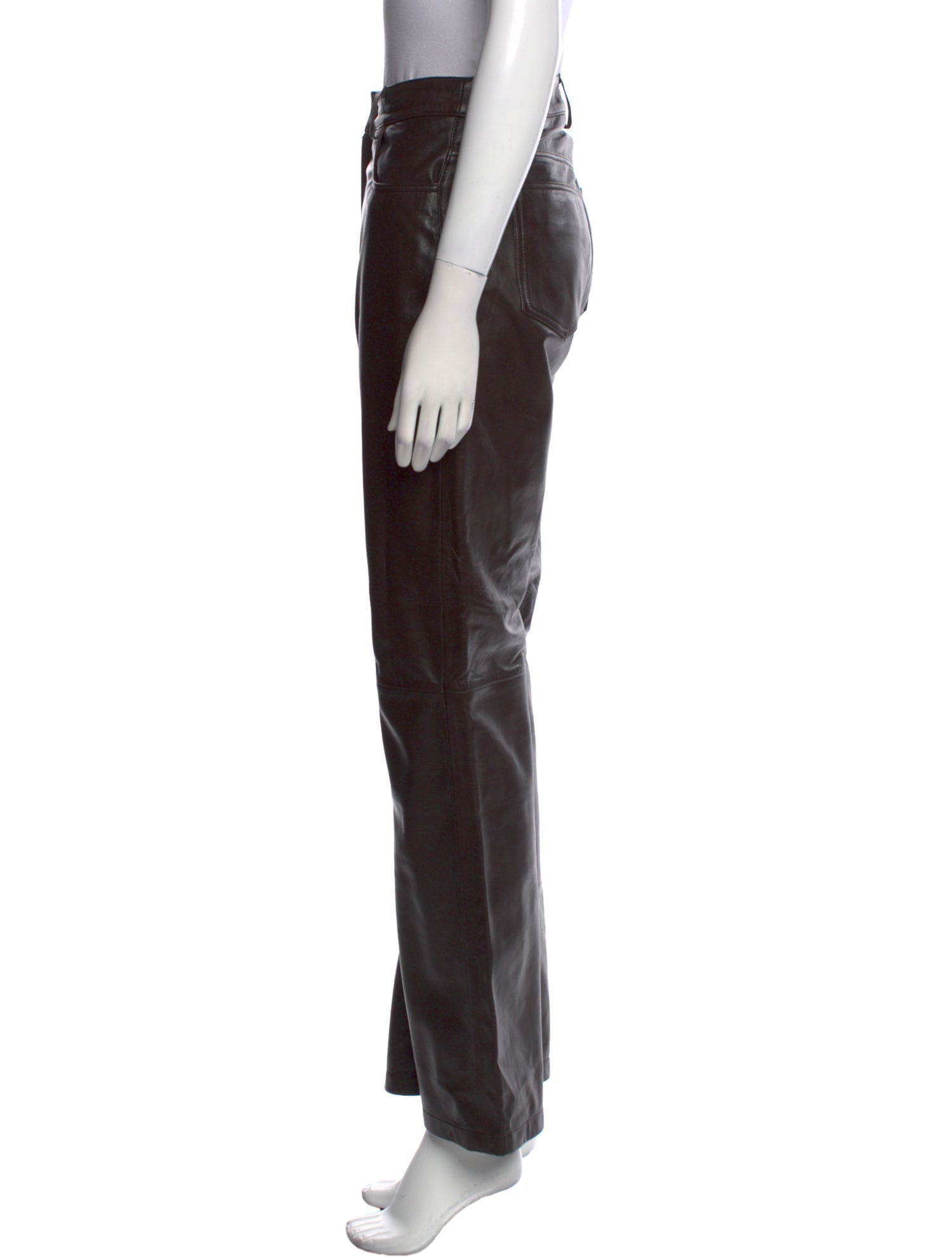 Bod & Christensen Leather Wide Leg Pants
