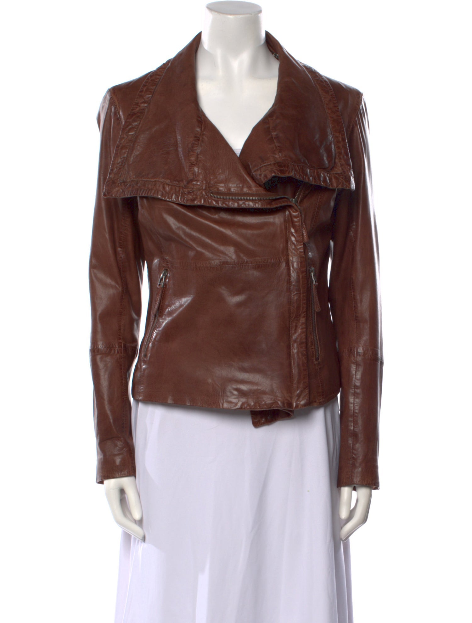 Bod & Christensen Leather Biker Jacket