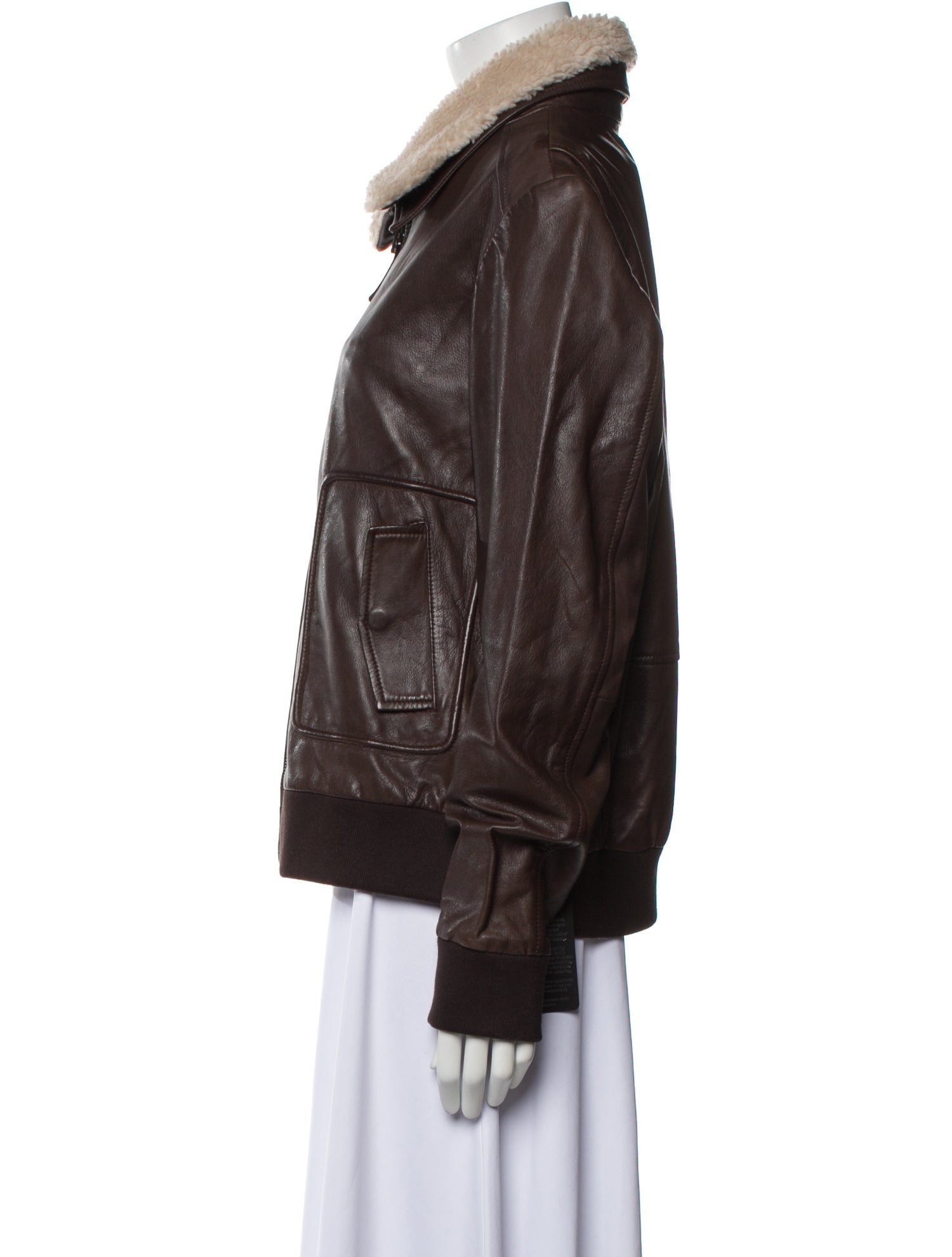 Bod & Christensen Leather Bomber Jacket