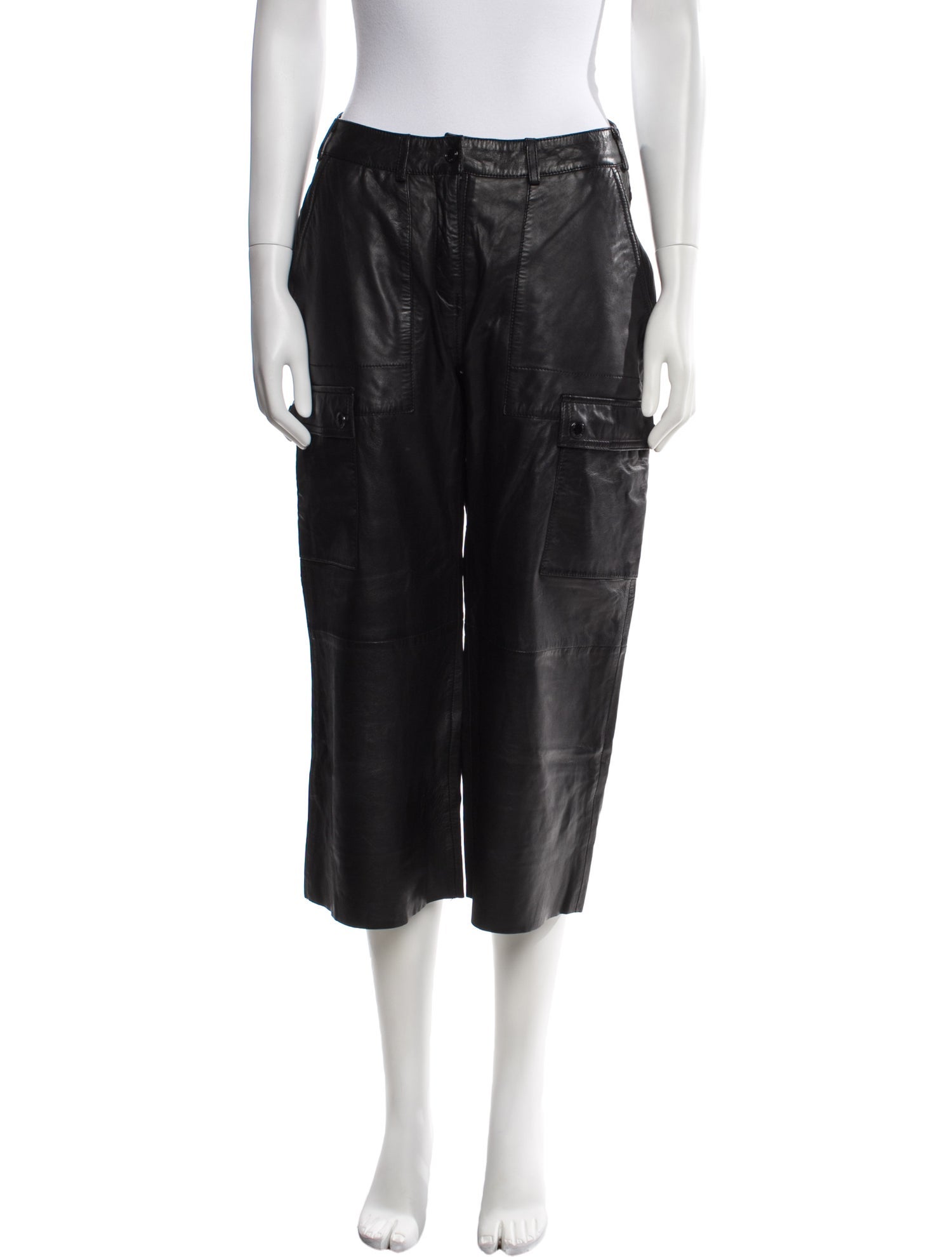 Bod & Christensen Leather Wide Leg Pants