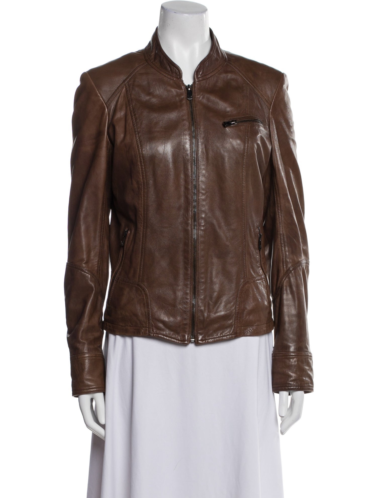 Bod & Christensen Leather Biker Jacket
