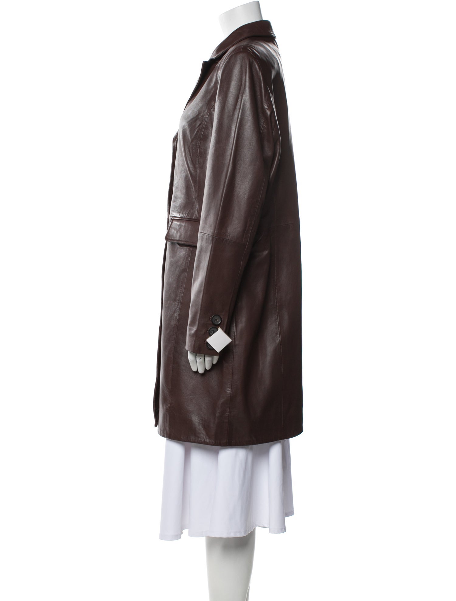 Bod & Christensen Leather Trench Coat w/ Tags